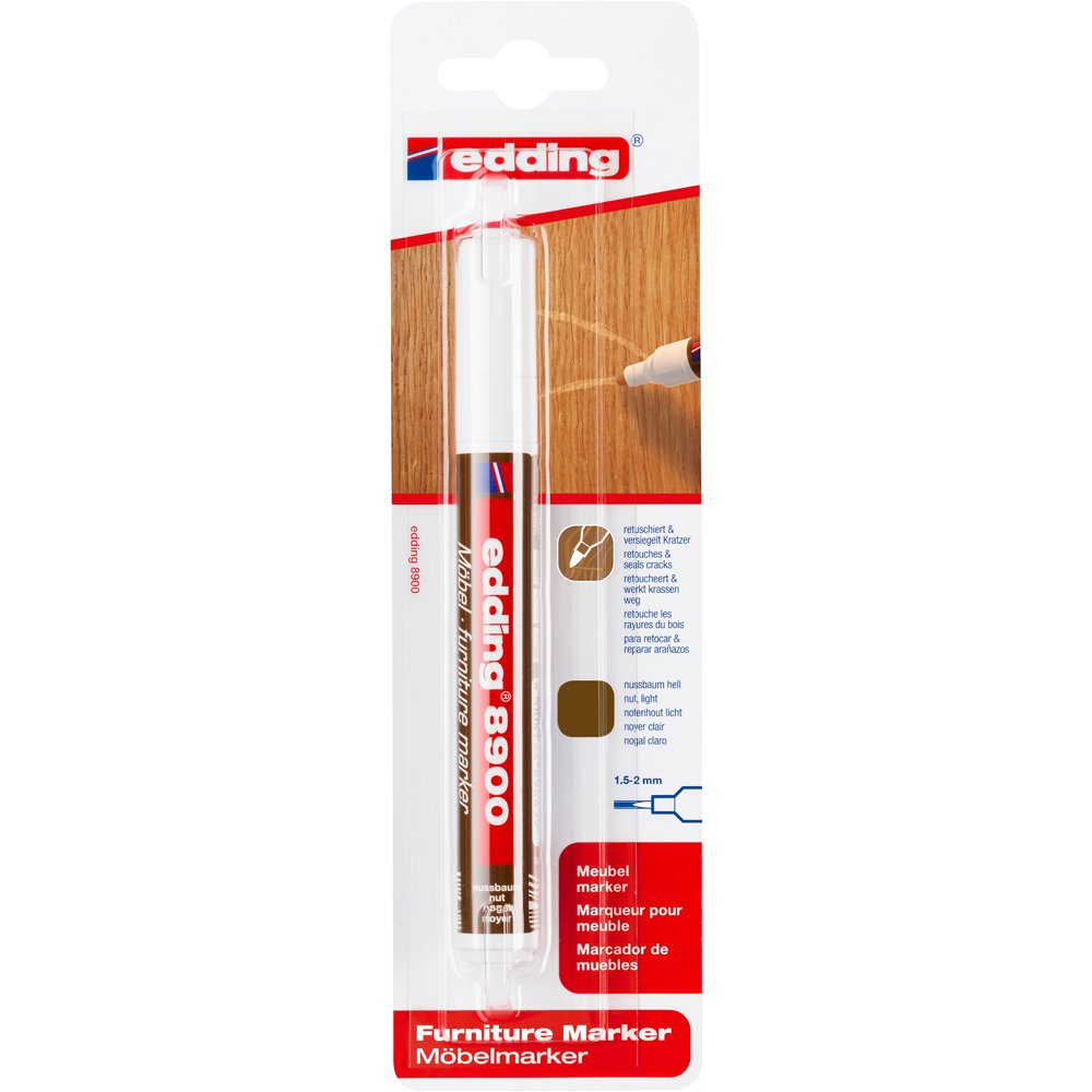 Marker Edding 8900 pentru retusuri mobilier lemn nuc, light Marker Edding 8900 pentru retusuri mobilier lemn nuc, light